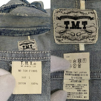 TMT ティーエムティー ダメージ加工 デニムシャツ コンチョボタン インディゴ TSH-F1805 Size L 福生店