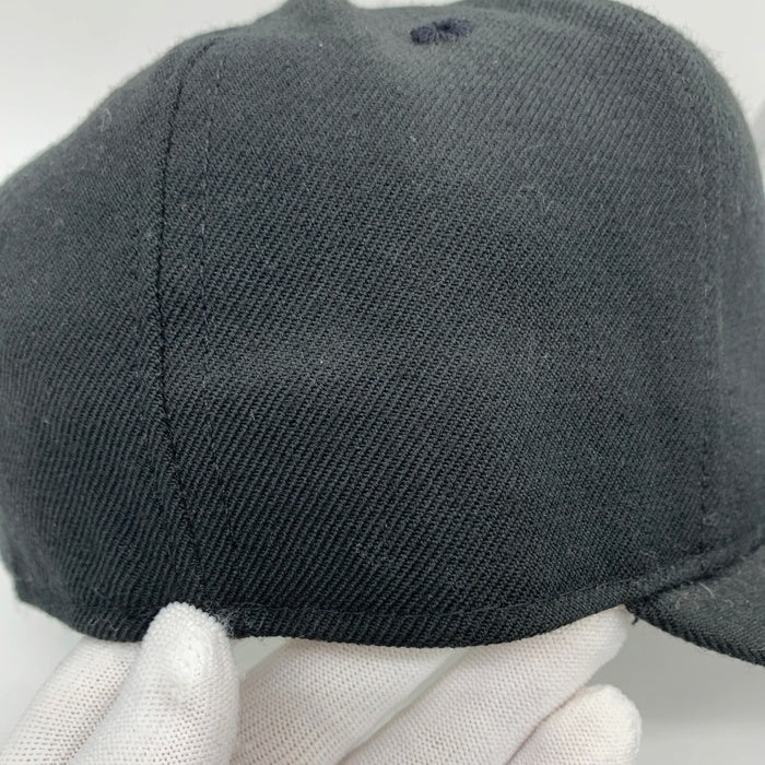 90's New Era ニューエラ 59FIFTY MLB ニューヨーク・ヤンキース ウールベースボールキャップ ブラック ライトブルー USA製 Size 7 1/8 (56.8cm) 福生店