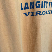 BUZZ RICKSON`S バズリクソンズ U.S. AIR FORCE T-Shirts エアフォース プリント Tシャツ ゴールド Size M 福生店