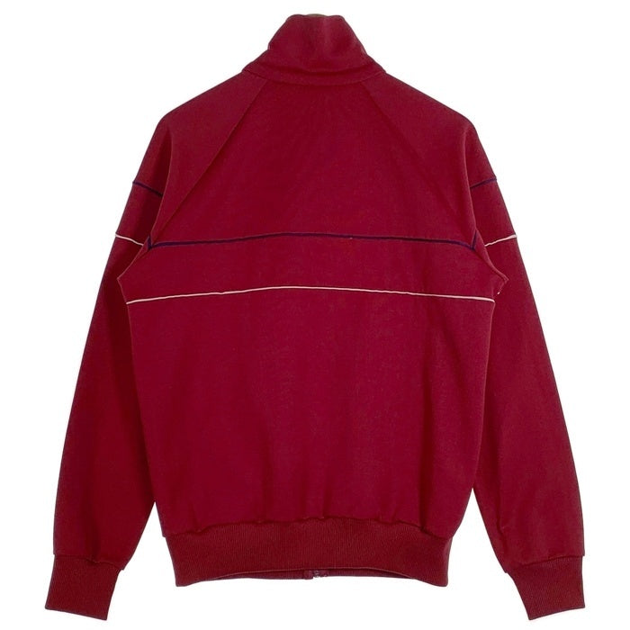80's adidas アディダス トラックジャケット トレフォイル 刺繡ロゴ レッド Size L 福生店