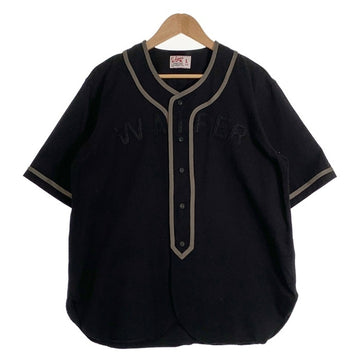 WAIPER.inc ワイパー BASEBALL SHIRT ベースボールシャツ ブラック WP1045 Size L 福生店