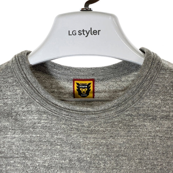 HUMAN MADE ヒューマンメイド ミニハートワッペン Tシャツ グレー sizeS 瑞穂店