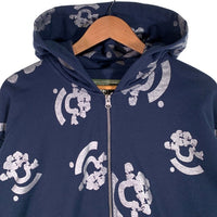 DENIM TEARS デニムティアーズ 24AW Bstroy Zip Hoodie ジップアップ スウェットパーカー ブルー Size XL 福生店