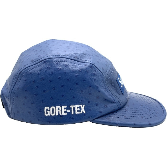 SUPREME シュプリーム 26SS Ostrich Embossed Leather GORE-TEX Camp Cap オーストリッチエンボスレザー キャンプキャップ ブルー 福生店