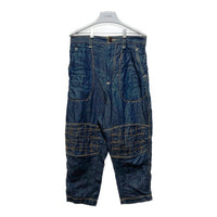 JUNYA WATANABE COMME des GARCONS MAN ジュンヤワタナベ コムデギャルソンマン WG-P025 AD2020 ステッチワーク リネンデニムサルエルパンツ インディゴ sizeS 瑞穂店