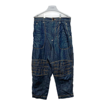 JUNYA WATANABE COMME des GARCONS MAN ジュンヤワタナベ コムデギャルソンマン WG-P025 AD2020 ステッチワーク リネンデニムサルエルパンツ インディゴ sizeS 瑞穂店