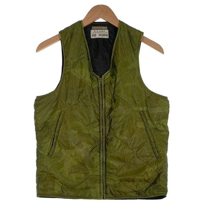 United Carr ユナイテッドカー U.S. NAVY 米海軍 M-65 キルティングベスト ウッドランドカモ Size M 福生店
