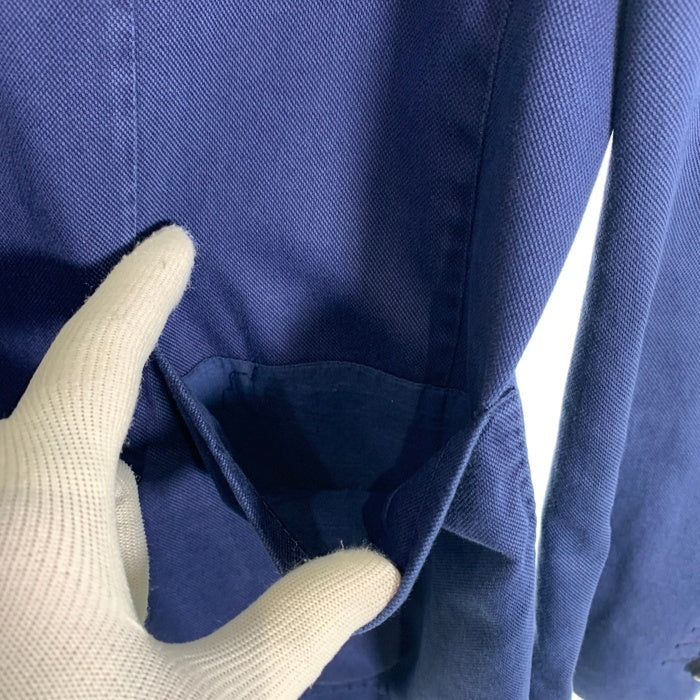 BOGLIOLI ボリオリ COAT コットン ダブルブレスレット ジャケット コート ネイビー メタルボタン イタリア製 Size 52 福生店
