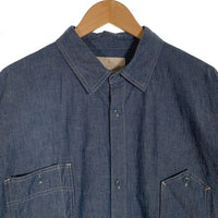 SAKULA サクラ BIG WORK SHIRTS ビッグワークシャツ シャンブレー ガチャポケ ブルー Size 3 福生店