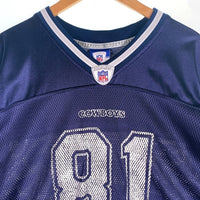 REEBOK リーボック NFL Dallas Cowboys ダラス カウボーイズ  TERRELL OWENS 半袖 フッドボール シャツ ジャージ ネイビー ホワイト 7009A07 Size 2XL 福生店