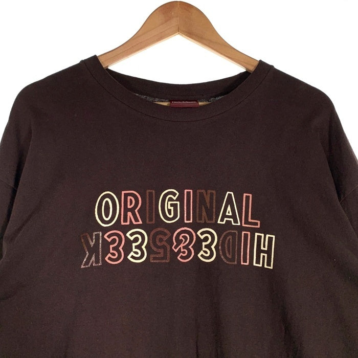 Hide&Seek ハイドアンドシーク Toru Nishiura" Original H&S L/S Tee 西浦 徹 プリント ロングスリーブTシャツ ブラウン Size XL 福生店