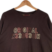 Hide&Seek ハイドアンドシーク Toru Nishiura" Original H&S L/S Tee 西浦 徹 プリント ロングスリーブTシャツ ブラウン Size XL 福生店
