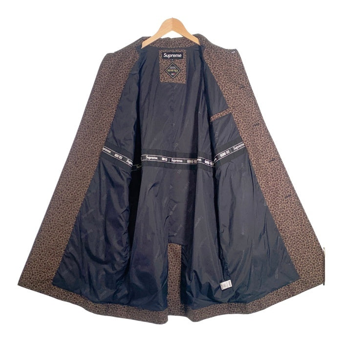SUPREME シュプリーム 19AW GORE-TEX Overcoat ゴアテックス オーバーコート ロゴリフレクタープリント ブラウン 小花柄 Size XL 福生店