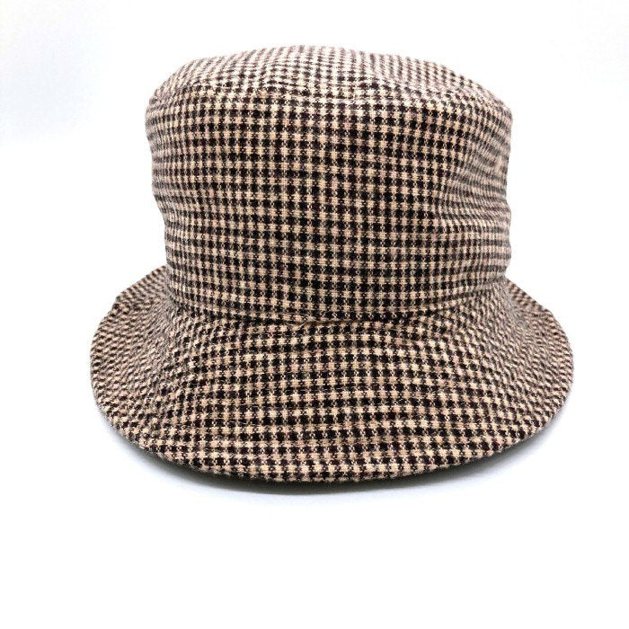 STUSSY ステューシー 1321052 WOOL CHECK BIG STOCK BUCKET HAT ウール チェック ビッグ ストック バケットハット ピンクベージュ sizeL/XL 瑞穂店