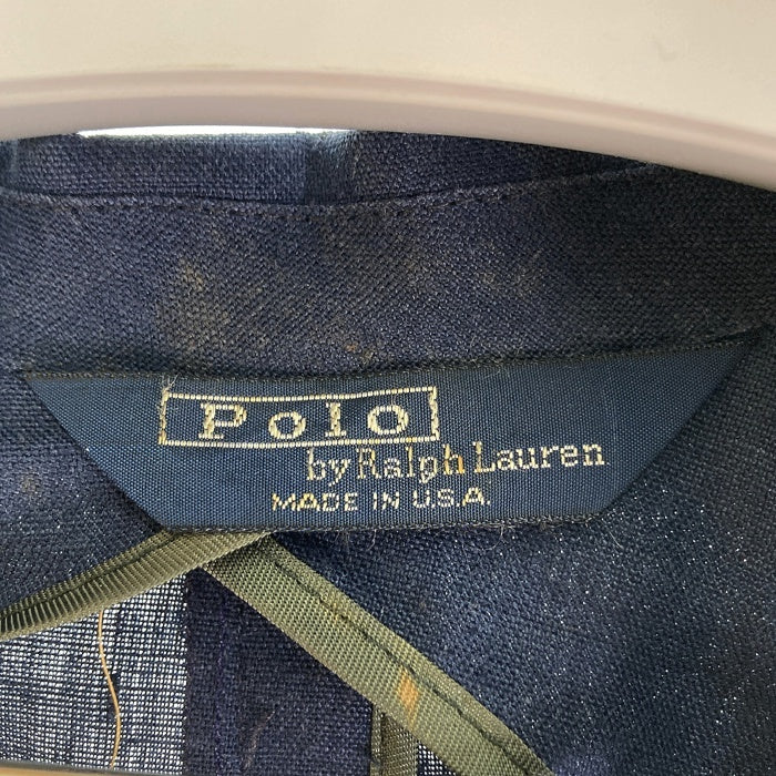 Polo by Ralph Lauren ポロバイラルフローレン USA製 リネン テーラードジャケット ネイビー size39R 瑞穂店