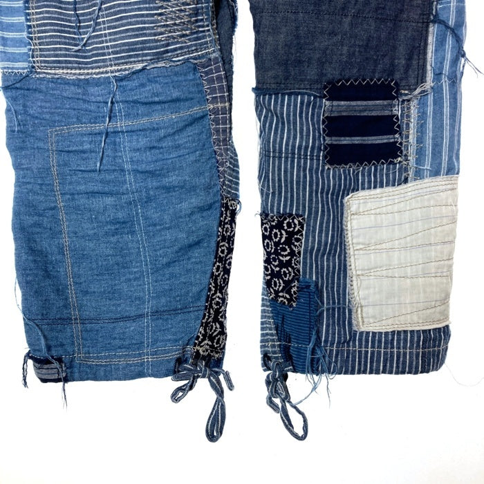 JUNYA WATANABE COMME des GARCONS MAN ジュンヤワタナベ コムデギャルソンマン WO-P009 AD2014 インディゴ 和柄 パッチワーク イージーパンツ インディゴ sizeS 瑞穂店