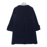 IENA イエナ ノーカラーウールコート ネイビー size38 瑞穂店