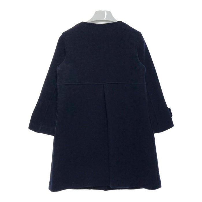 IENA イエナ ノーカラーウールコート ネイビー size38 瑞穂店