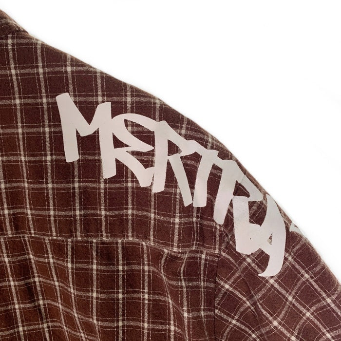 MERTRA MERTRA メルトラ Checkered Shirt 半袖 チェックシャツ ブラウン Size S 福生店