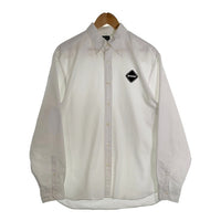 F.C.R.B. F.C.Real Bristol エフシーレアルブリストル COOLMAX EMBLEM BIG Ｂ.D. SHIRT 長袖 ボタンダウン シャツ ホワイト FCRB-232073 Size XL 福生店