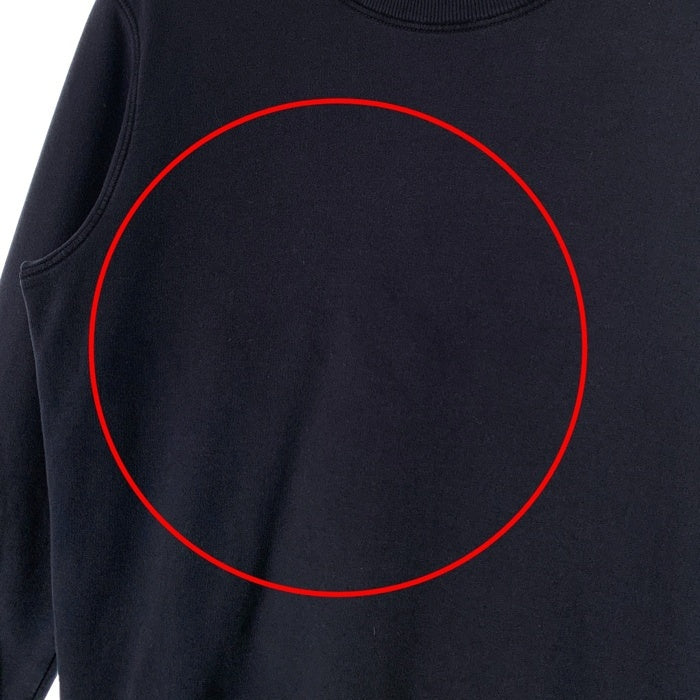 STONE ISLAND ストーンアイランド Cotton Round Neck Long Sleeves ワッペンパッチ スウェットトレーナー ブラック 731563020 Size M 福生店