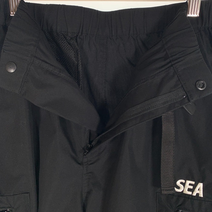 WIND AND SEA ウィンダンシー Water Repellent Nylon Cargo Shorts ナイロンカーゴショーツ ショートパンツ ブラック WDS-O-SUN-23-Q4-05 Size M 福生店