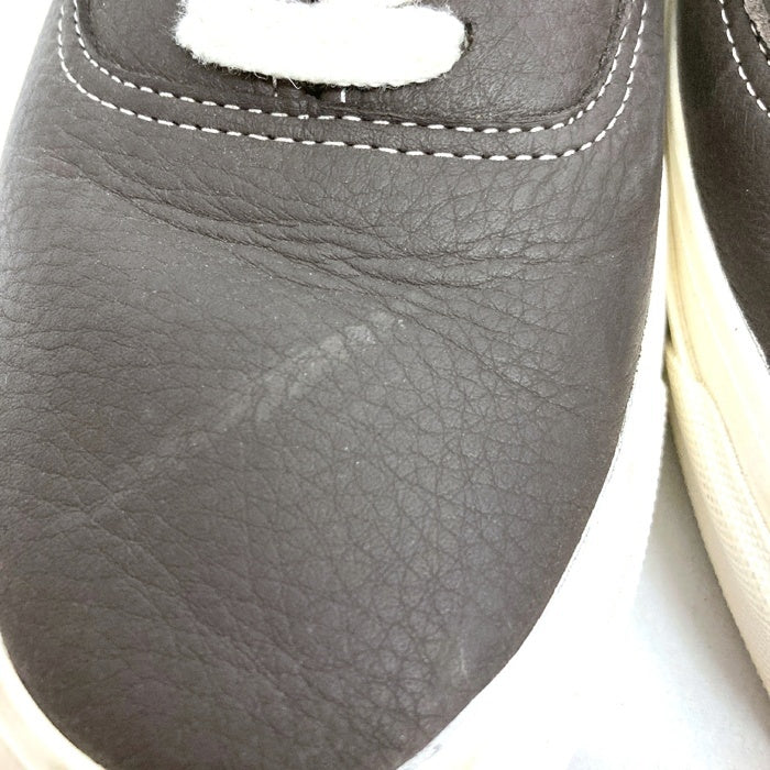 VANS ヴァンズ AUTHENTIC オーセンティック フェイクレザー スニーカー ダークブラウン size26cm 瑞穂店