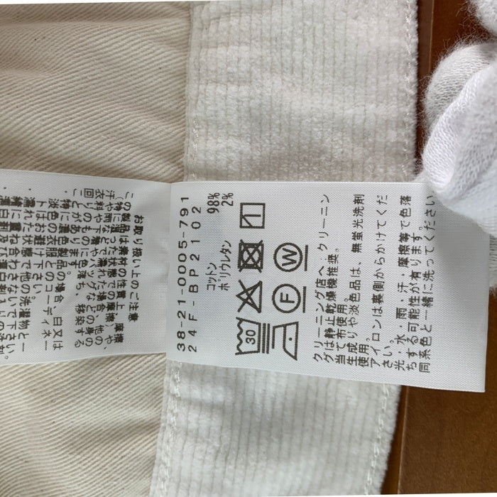 BEAMS PLUS ビームスプラス コーデュロイ 5ポケットパンツ ホワイト 日本製 38-21-0005-791 Size L 福生店