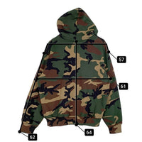SUPREME シュプリーム 24AW Small Box Zip Up Hooded Sweatshirt スモールボックスロゴ ジップアップ スウェットパーカー カモフラージュ Size M 福生店