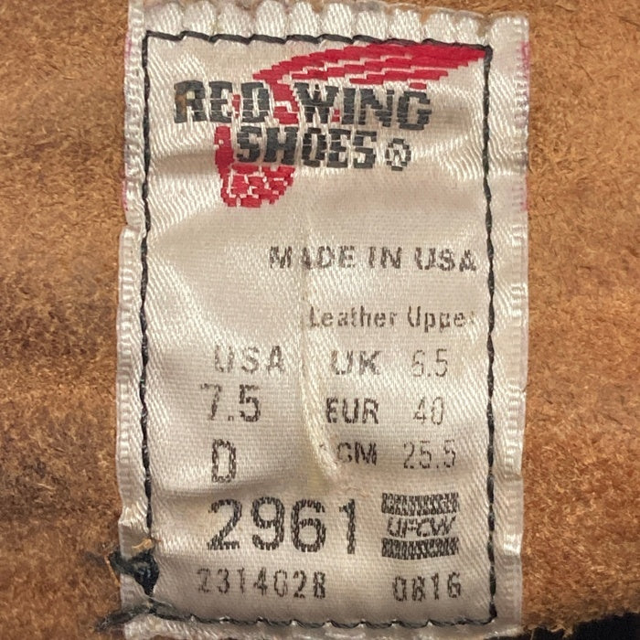 RED WING レッドウィング 2961 ブラックスミス ワークブーツ レッドブラウン 08/16 Size 25.5cm 瑞穂店