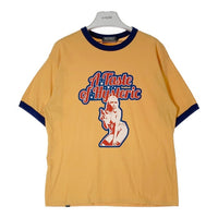 HYSTERIC GLAMOUR ヒステリックグラマー 23SS 02232CT08 TASTE OF HYSTERIC テイスト オブ ヒステリック リンガー 半袖 Tシャツ イエロー sizeL 瑞穂店