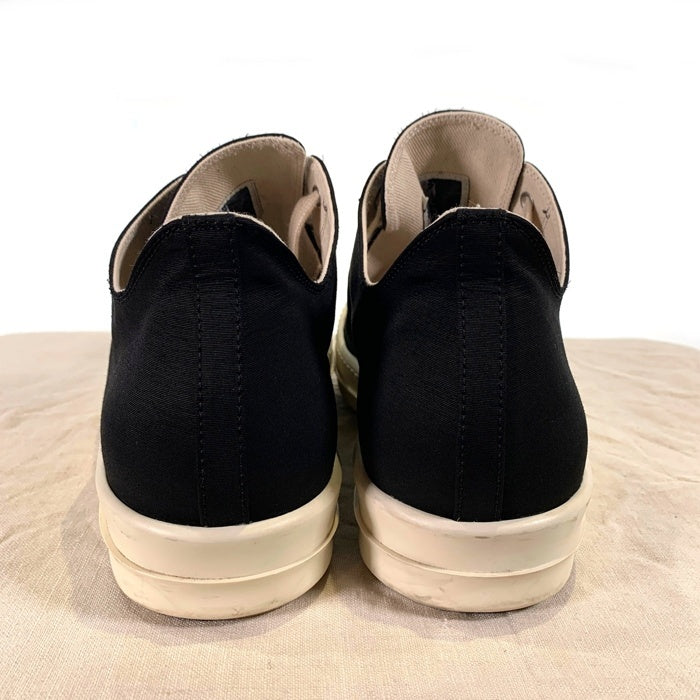 Rick Owens DRKSHDW リックオウエンス ダークシャドウ Ramones Low ラモーンズ ロー ローカットスニーカー ナイロン ブラック ホワイト 34341 Size EU43 (28cm相当) 福生店