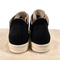 Rick Owens DRKSHDW リックオウエンス ダークシャドウ Ramones Low ラモーンズ ロー ローカットスニーカー ナイロン ブラック ホワイト 34341 Size EU43 (28cm相当) 福生店