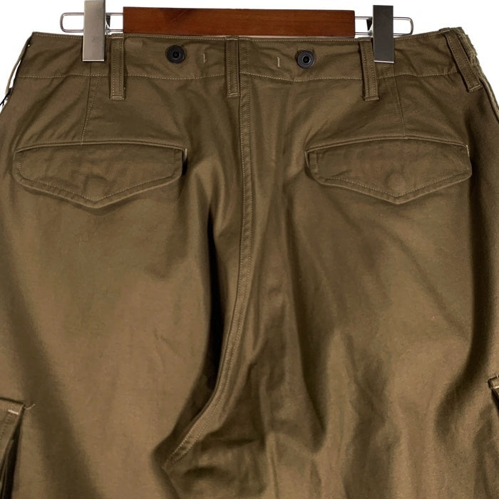 NIGEL CABOURN ナイジェルケーボン アーミーカーゴショート ショートパンツ バックサテン カーキ 8050-00-51012-1-3 Size 34 福生店