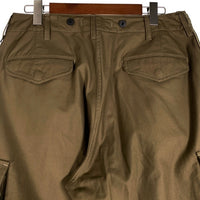 NIGEL CABOURN ナイジェルケーボン アーミーカーゴショート ショートパンツ バックサテン カーキ 8050-00-51012-1-3 Size 34 福生店