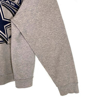 90's NFL ダラス・カウボーイズ プリント クルーネックスウェットトレーナー グレー LOGO7 USA製 Size XL 福生店