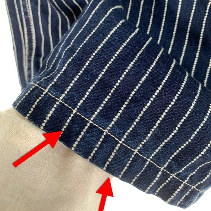 JOE McCOY ジョーマッコイ 8HOUR UNION ウォバッシュストライプ ワーク ショートパンツ ネイビー Size 32 福生店