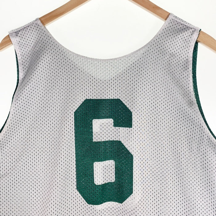 SAXON KING of the COURT バスケットボール バスケ タンクトップ ホワイト グリーン カナダ製 Size XL 福生店