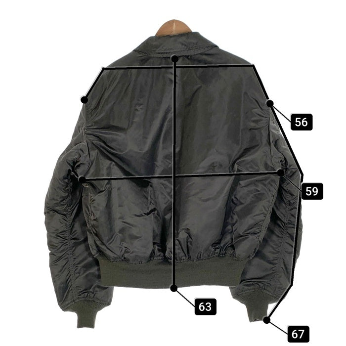 ALPHA アルファ CWU-45/P ナイロン フライトジャケット オリーブ 8405-00-1001-1519 USA製 Size XL 福生店