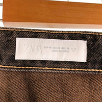 ZARA ザラ バギーフィット デニムパンツ ブラウン Size W34 福生店