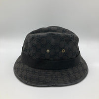 GUCCI グッチ GG柄 キャンバス ハット ブラック Size L 瑞穂店