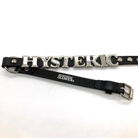 HYSTERIC GLAMOUR ヒステリックグラマー スタッズ シルバーロゴ ベルト ブラック 瑞穂店