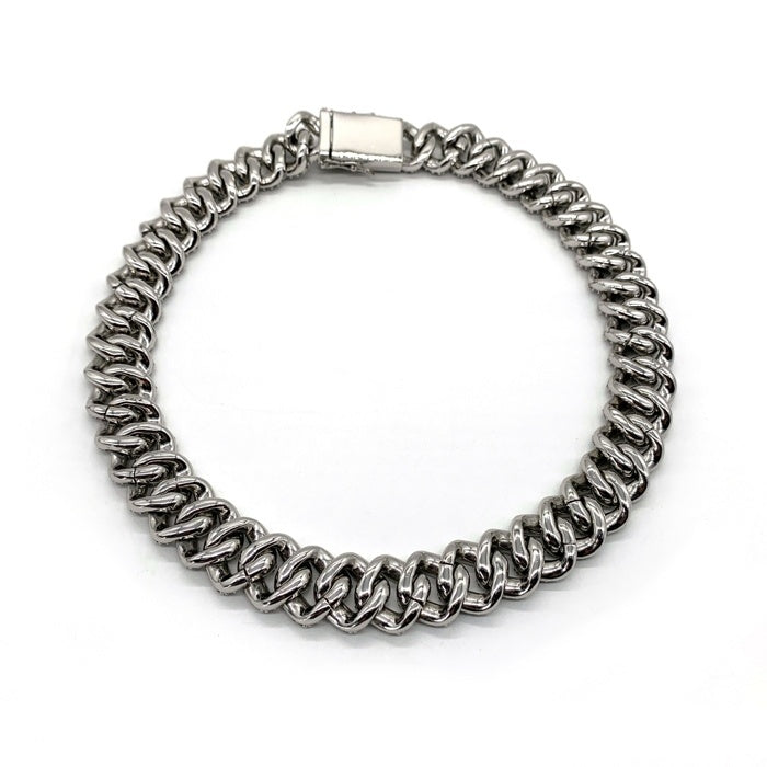 KRONIC Gold and Jewelry マイアミ キューバン チェーン ネックレス ジルコニア シルバー Size 18mm×約45cm 福生店