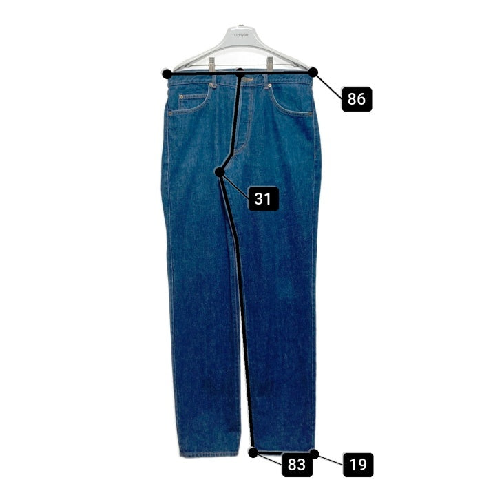 KENZO JEANS ケンゾージーンズ 北斎タグ ボタンフライ テーパード デニムパンツ インディゴ size85cm 瑞穂店