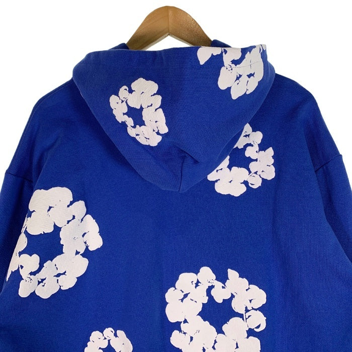 DENIM TEARS デニムティアーズ COTTON WREATH HOODIE コットンリース プルオーバースウェットパーカー ブルー Size XL 福生店