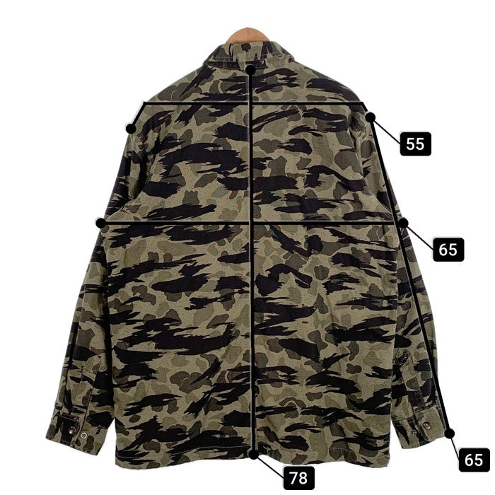 Carhartt カーハート CANVAS FLEECE LINE CAMO SHIRT JACKET キャンバス 内フリース カモフラージュ シャツジャケット グリーン 105171 N15 Size L 福生店