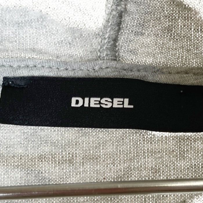 DIESEL ディーゼル ダメージ加工 ロングパーカー グレー sizeF 瑞穂店