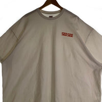 SEE SEE シーシー SUPER BASIC スーパーベーシック 半袖 Tシャツ ホワイト オレンジ Size L 福生店