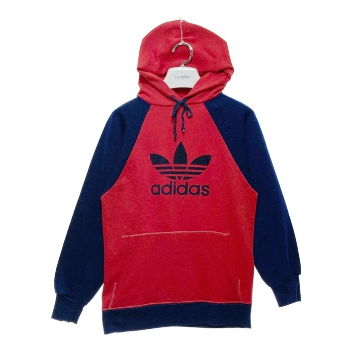 adidas アディダス USA製 パーカー トレフォイル ロゴ 80s レッド sizeS 瑞穂店