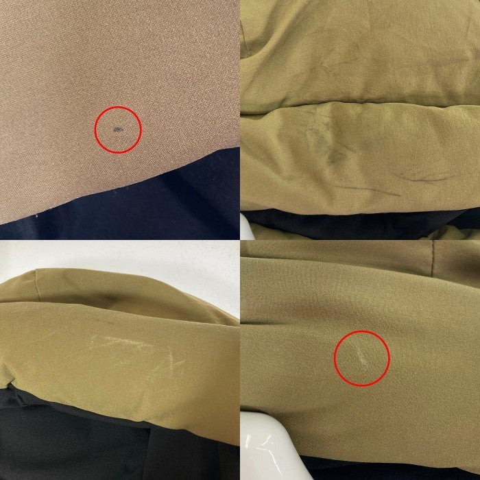 FIRST DOWN ファーストダウン 193-3526 バイカラー ダウンジャケット カーキ sizeS 瑞穂店